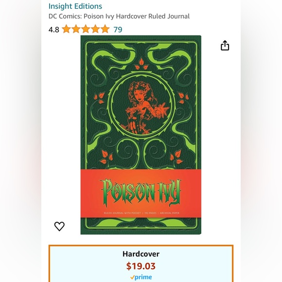 Poison Ivy ruled Journal - Picture 2 of 3